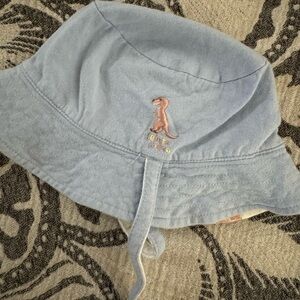 Gelato Pique Reversible Dinosaur Bucket Hat Baby Blue Strap